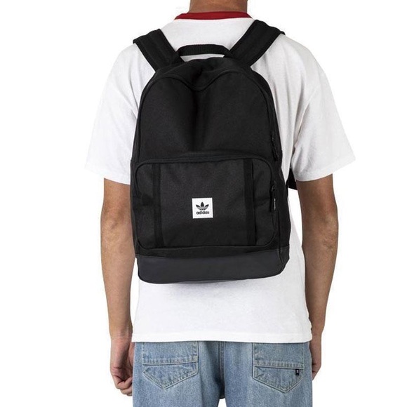 Adidas Classic BP backpack school new black book bag mens womens laptop sleeve - Picture 16 of 16